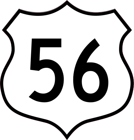 Highway Number Sign Stickers - Car Stickers