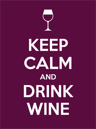 Stickers keep calm and drink wine